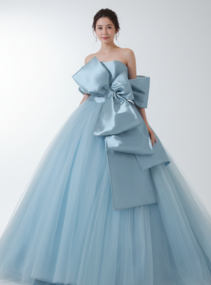 フェミニンソフトカラードレス